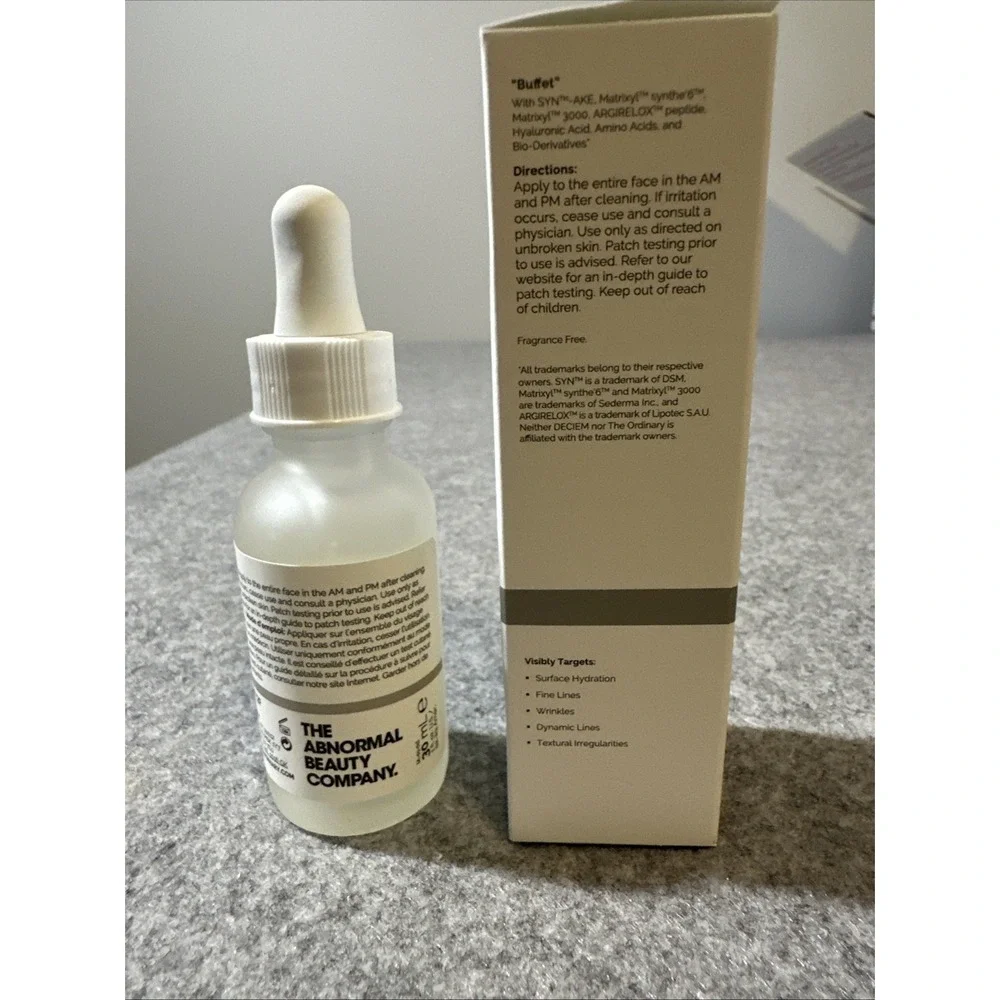 The Ordinary Buffet 30ml - Peptide Serum for Hydration and Anti-Aging